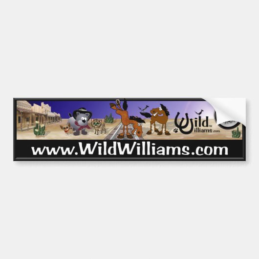 Wild Williams Bumpersticker (Voorkant)