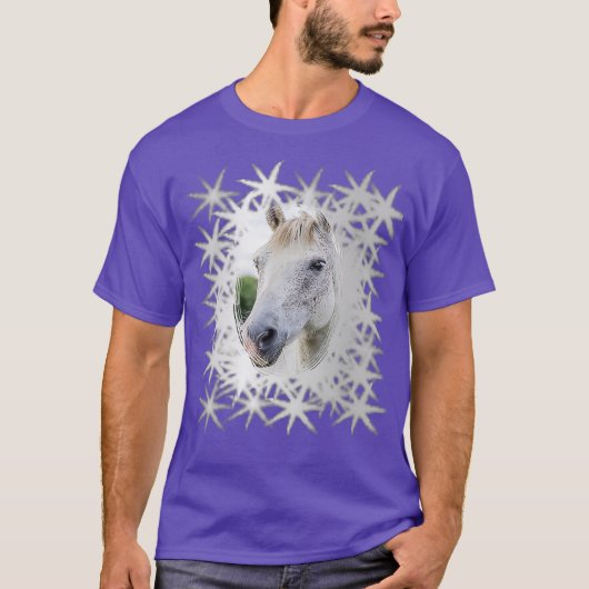 Wild wit paard 0611 t-shirt (Voorkant)