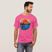 Wild With Bigfoot Fishing T-shirt (Voorkant volledig)