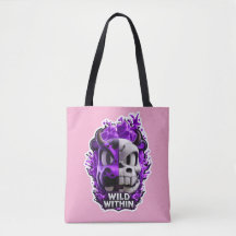 💀💜 Wild Within – Paarse Schedeltas 🔥👜