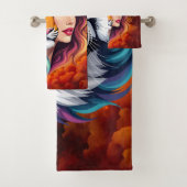 Wild Within – Tijger Geest Godin. Bad Handdoek (Insitu)