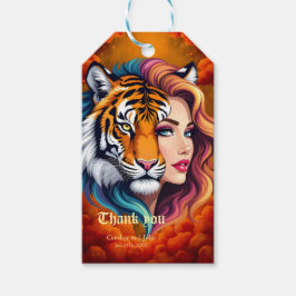Wild Within – Tijger Geest Godin. Cadeaulabel