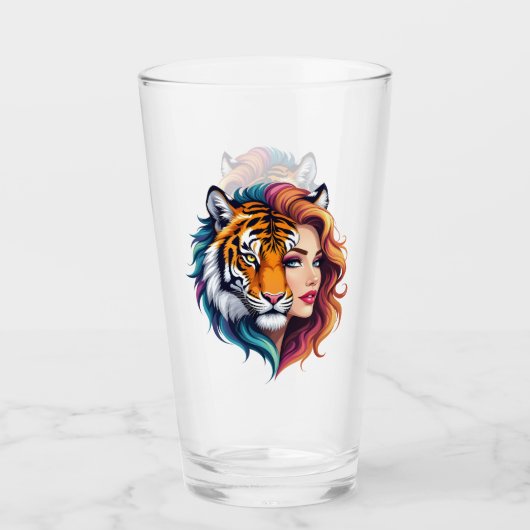 Wild Within – Tijger Geest Godin. Glas (Voorkant)