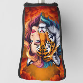 Wild Within – Tijger Geest Godin. Golfheadcover (Draai 90)