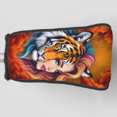 Wild Within – Tijger Geest Godin. Golfheadcover (Voorkant)