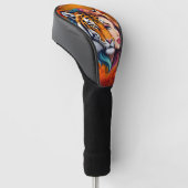 Wild Within – Tijger Geest Godin.  Golfheadcover (Schuin)