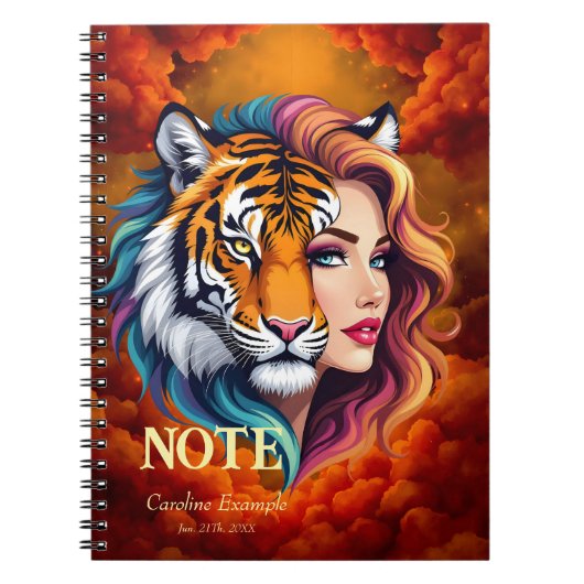 Wild Within – Tijger Geest Godin. Notitieboek (Voorkant)