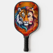 Wild Within – Tijger Geest Godin. Pickleball Paddle (Achterkant)