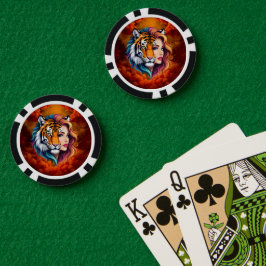 Wild Within – Tijger Geest Godin. Poker Chips