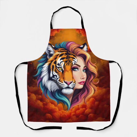 Wild Within – Tijger Geest Godin. Schort (Voorkant)
