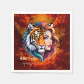 Wild Within – Tijger Geest Godin. Servet (Voorkant)