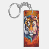Wild Within – Tijger Geest Godin. Sleutelhanger (Voorkant Links)