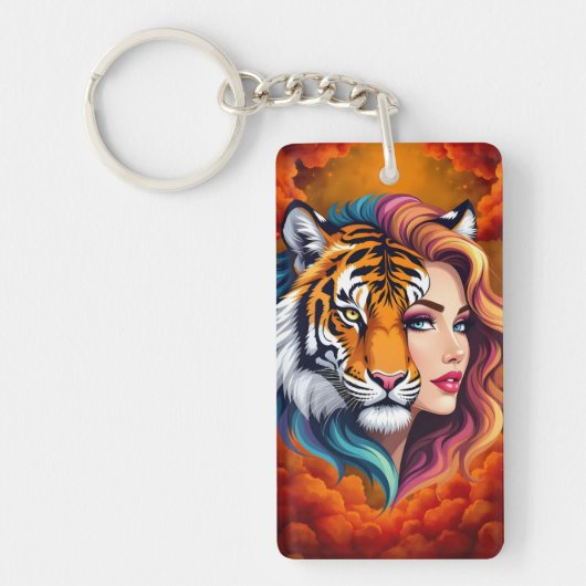 Wild Within – Tijger Geest Godin. Sleutelhanger (Voorkant)