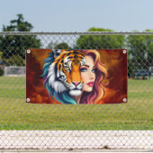 Wild Within – Tijger Geest Godin. Spandoek (Insitu)