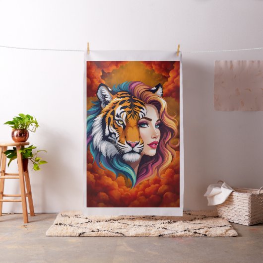 Wild Within – Tijger Geest Godin Stof (Voorbeeld)
