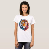 Wild Within – Tijger Geest Godin. T-shirt (Voorkant volledig)