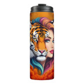 Wild Within – Tijger Geest Godin. Thermosbeker (Voorkant)