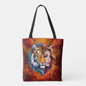 Wild Within – Tijger Geest Godin. Tote Bag (Achterkant)