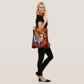 Wild Within – Tijger Geest Godin. Tote Bag (Op model)