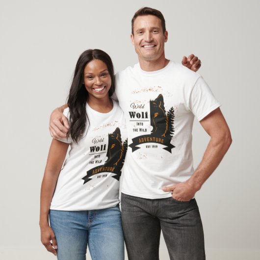 Wild Wolf, Adventure, Est, 1919, Beste geschenk T-shirt (Unisex)