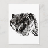 Wild Wolf Briefkaart (Voorkant)