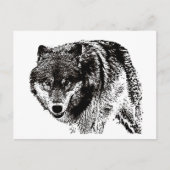 Wild Wolf Briefkaart (Voorkant)
