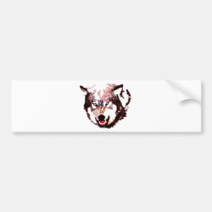 Wild Wolf Bumpersticker
