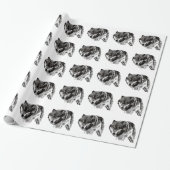 Wild Wolf Cadeaupapier (Uitgerold)