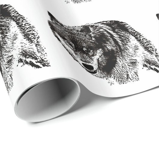 Wild Wolf Cadeaupapier (Rol Hoek)