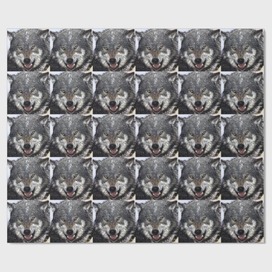 Wild Wolf Cadeaupapier (Vlak)