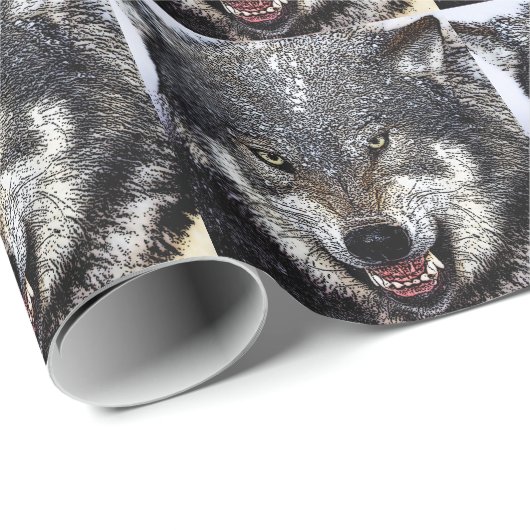 Wild Wolf Cadeaupapier (Rol Hoek)