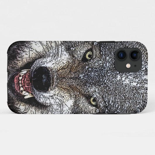 Wild Wolf Case-Mate iPhone Case (Achterkant (horizontaal))