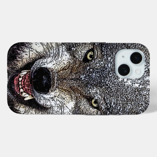 Wild Wolf Case-Mate iPhone Case (Achterkant (horizontaal))