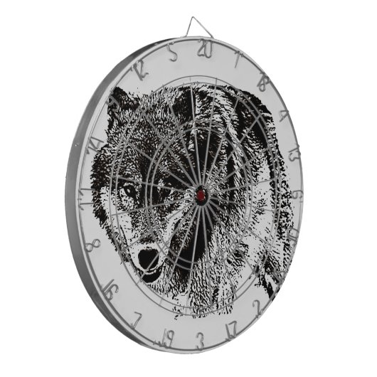 Wild Wolf Dartbord (Voorkant Links)