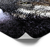 Wild Wolf Eyes Artwork Poster Print (Hoek)