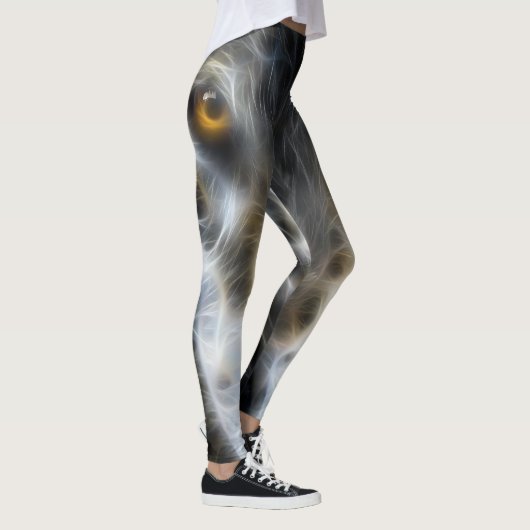 Wild Wolf Eyes Decor op Leggings (Rechts)