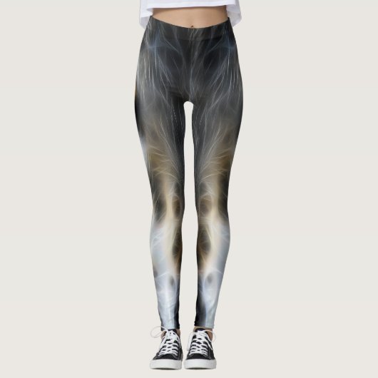 Wild Wolf Eyes Decor op Leggings (Voorkant)