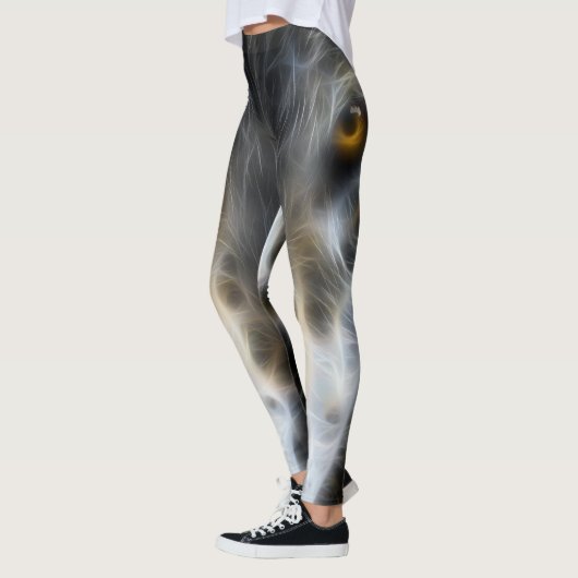 Wild Wolf Eyes Decor op Leggings (Links)