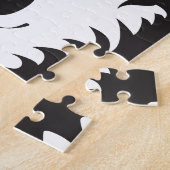 Wild Wolf Face Silhouette Legpuzzel (Zijkant)