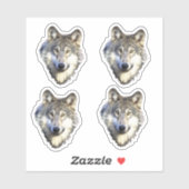 Wild Wolf Face Sticker (Vel)