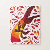 Wild Wolf Fox Autumn Fall Colors Animal Wildlife Legpuzzel (Verticaal)