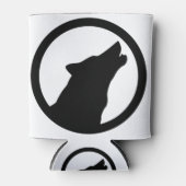 Wild Wolf Howling Logo Blikjeskoeler (Voorkant)