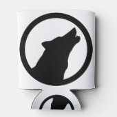 Wild Wolf Howling Logo Blikjeskoeler (Achterkant)