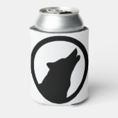 Wild Wolf Howling Logo Blikjeskoeler (Blikje Achterkant)