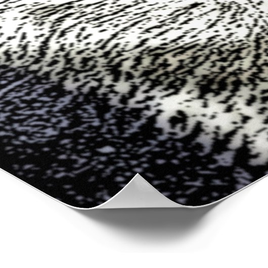 Wild Wolf in Snow Artwork Poster Print (Hoek)