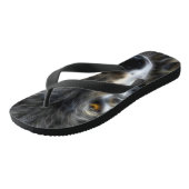 Wild Wolf Inspirerend Portret Teenslippers (Schuin)