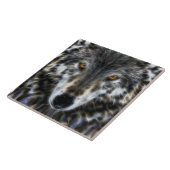 Wild Wolf Inspirerend Portret Tegeltje (Zijkant)