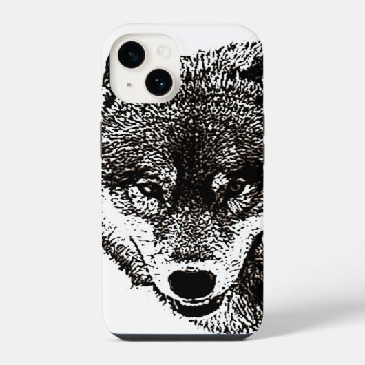 Wild Wolf iPhone Hoesje (Achterkant)
