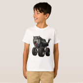 Wild Wolf Monster Truck werd T-shirt (Voorkant volledig)