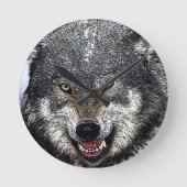 Wild Wolf Ronde Klok (Voorkant)